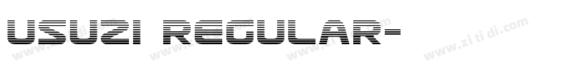 Usuzi Regular字体转换